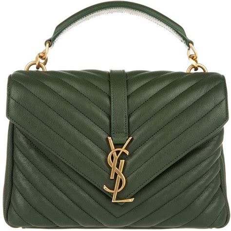 borsa metallizzata verde yves saint laurent|ysl borse.